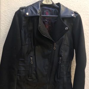 Black Pleather Moto Jacket